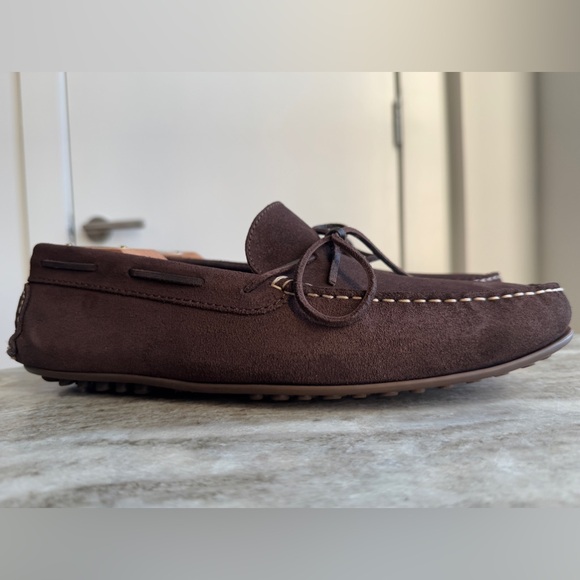 SID MASHBURN Suede Driving Moccasins Shoes Loafers Brown $450 Drivers Mocs 11 - Picture 2 of 11